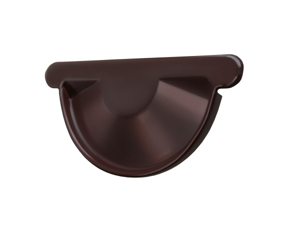 Заглушка торцевая универсальная Optima 150мм RAL 8017