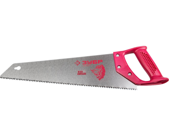 Ножовка по дерев. 450 мм прям. зуб 