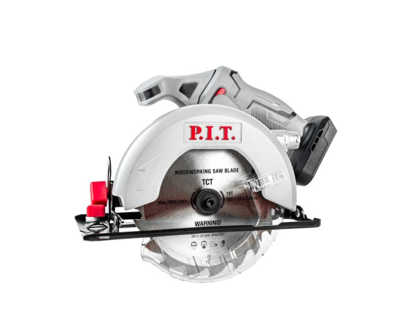 Пила циркуляционная аккумул. P.I.T. PKS20H-165A SOLO (20В,диск 165мм,пропил 52мм,4300об/мин,коробка)