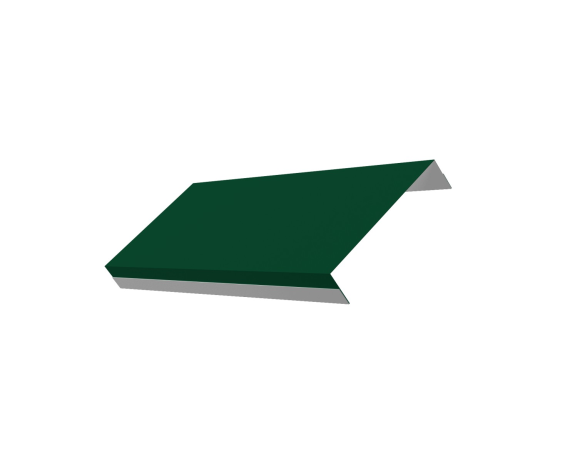 Ламель обратная 125 забора жалюзи Texas 0,5 Satin Matt с пленкой RAL 6005 зеленый мох