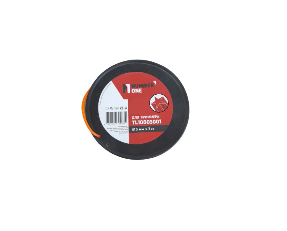 Леска для триммера 3LB (3.0мм, звезда,221м) Number one