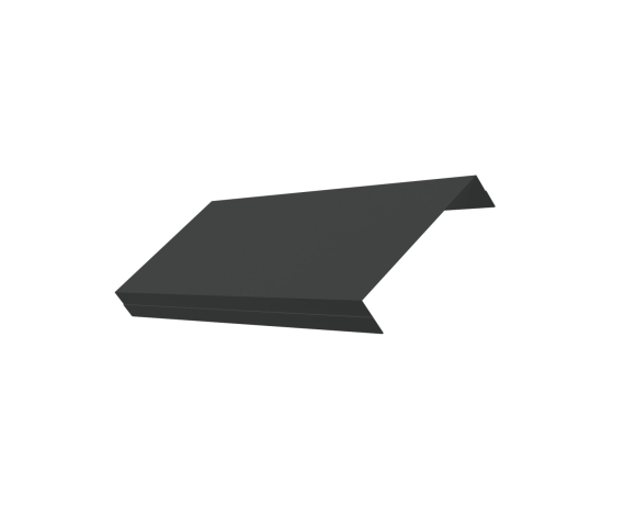 Ламель обратная 125 забора жалюзи Texas 0,5 Velur X с пленкой RAL 7016 антрацитово-серый