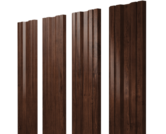 Штакетник Twin с прямым резом 0,45 Print Elite Cherry Wood TwinColor