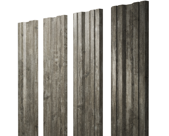 Штакетник Twin с прямым резом 0,45 Print Elite Nordic Wood Twin с прямым резомColor