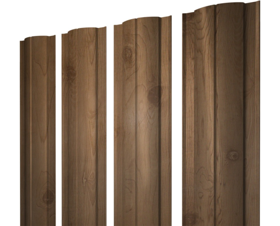 Штакетник Круглый с прямым резом 0,45 Print Premium Pine Wood Fresh