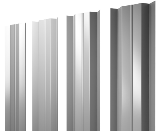 Штакетник М-образный В с прямым резом 0,45 Drap RAL 9003 сигнальный белый