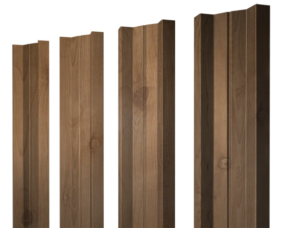 Штакетник М-образный А с прямым резом 0,45 Print Premium Pine Wood Fresh