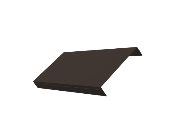 Ламель лицевая 150 забора жалюзи Texas 0,5 Velur X с пленкой RR 32 темно-коричневый