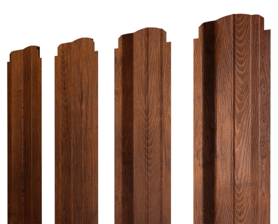 Штакетник П-образный В фигурный 0,4 Print Premium Golden Wood Fresh TwinColor