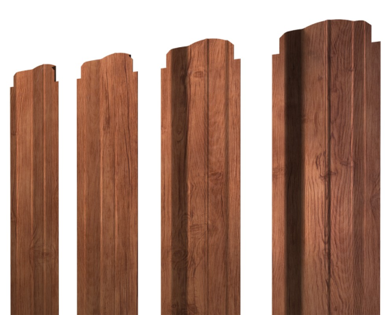 Штакетник П-образный В фигурный 0,45 Print Premium Rowan Wood Intense FTC