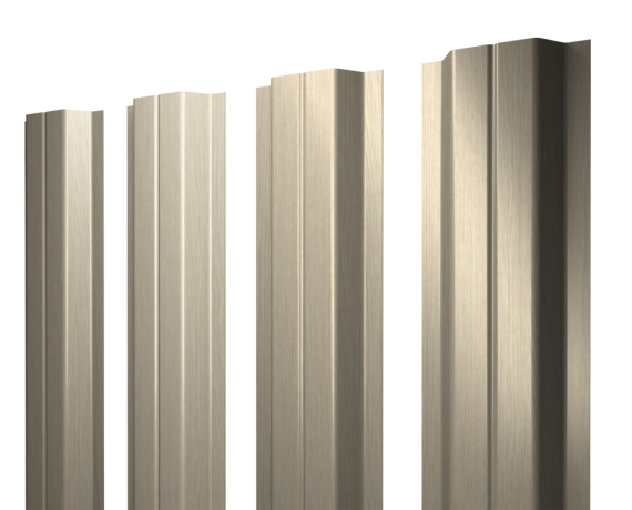 Штакетник П-образный A с прямым резом 0,45 Print Elite Milky Wood TwinColor