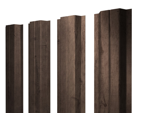 Штакетник П-образный A с прямым резом 0,45 Print Premium Almond Wood Fresh