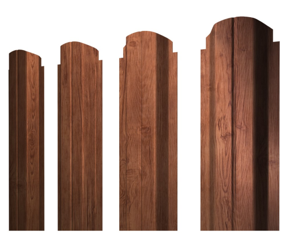Штакетник П-образный А фигурный 0,45 Print Premium Rowan Wood Intense FTC