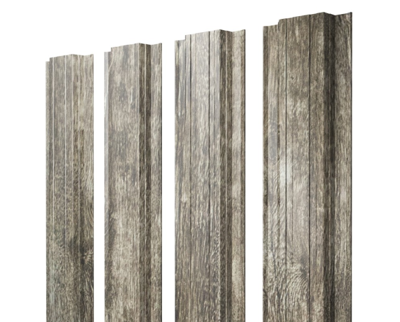 Штакетник Прямоугольный с прямым резом 0,45 Print Elite Nordic Wood TwinColor