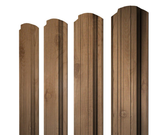 Штакетник Прямоугольный фигурный 0,45 Print Premium Pine Wood Fresh