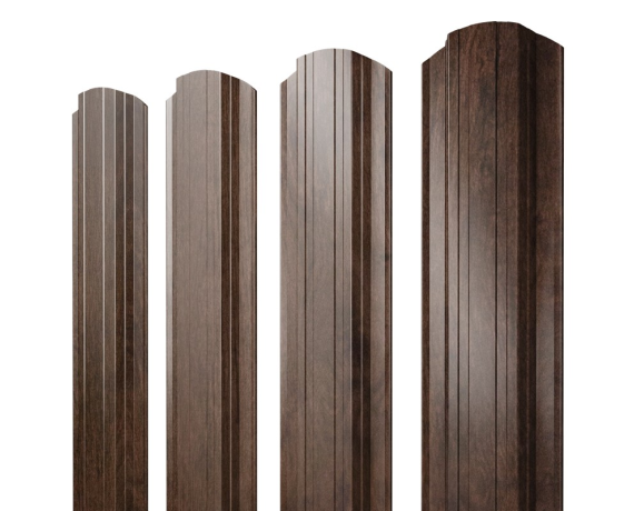 Штакетник Прямоугольный фигурный 0,45 Print-Double Elite Antique Wood