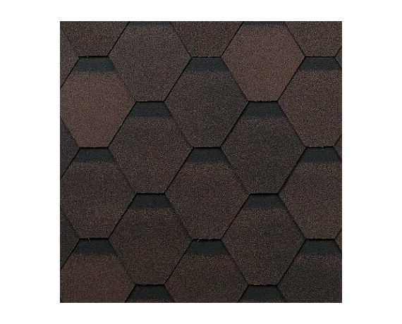 Гибкая черепица ТЕХНОНИКОЛЬ Финская Аккорд Коричневый