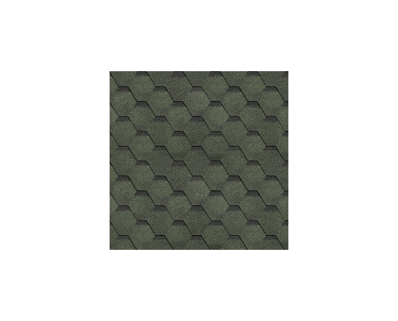 Гибкая черепица ТЕХНОНИКОЛЬ Финская Соната Зеленый