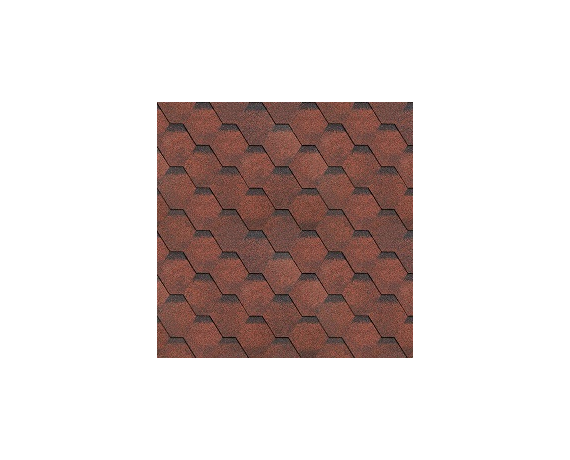 Гибкая черепица ТЕХНОНИКОЛЬ Финская Соната Красный
