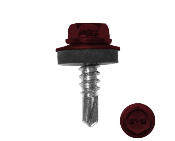 Шурупы 5,5*19 3005 (красное вино) DAXMER