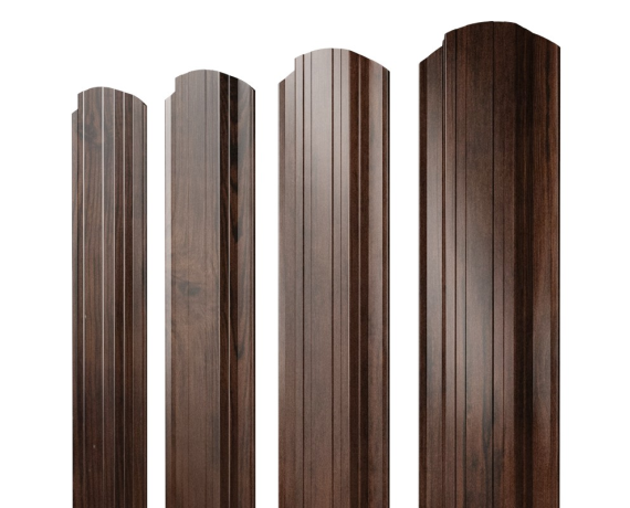 Штакетник Прямоугольный фигурный 0,45 Print Elite Cherry Wood TwinColor