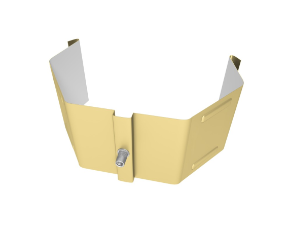 Крепление трубы для гофры на кирпич Vortex Lite PE RAL 1014 слоновая кость