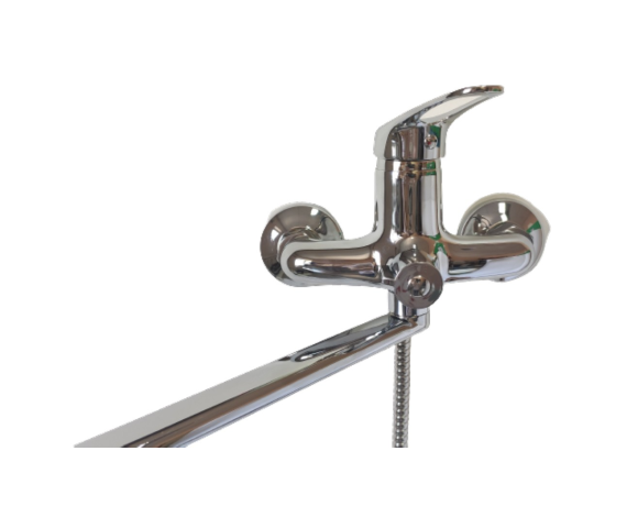 Смеситель для ванны Lemen LC-2206,однорычажный,D35,длинный носик