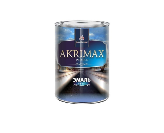 Akrimax-Premium Эмаль ПФ-115 алкидная коричневая 0,8 кг
