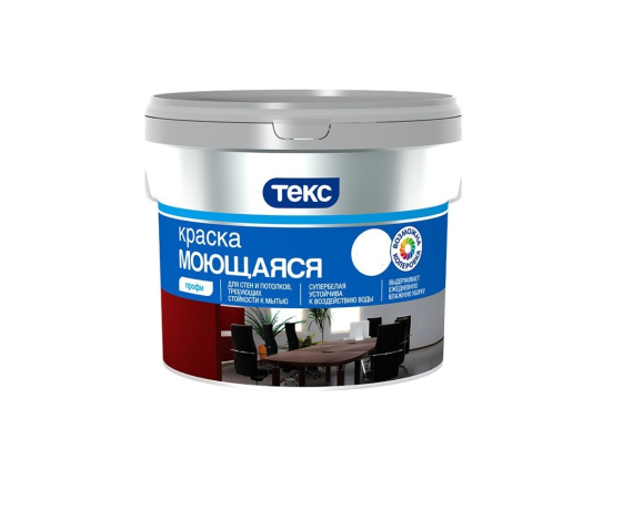 ТЕКС Краска Профи ВД моющая супербелая 0,9л 700000429