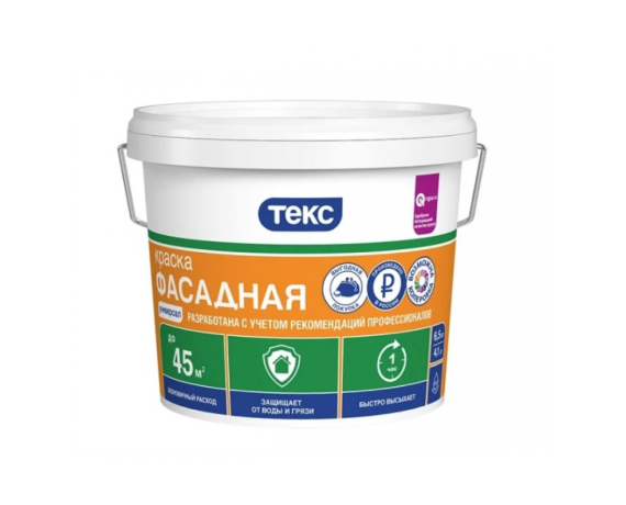 ТЕКС Краска Универсал ВД фасадная белая 13 кг 700001204