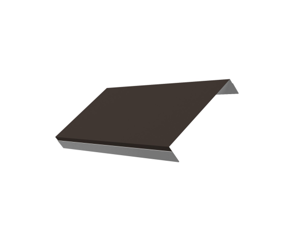 Ламель обратная 150 забора жалюзи Texas 0,45 Drap TR с пленкой RR 32 темно-коричневый