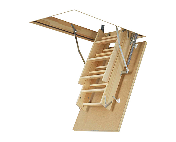 Лестница SMART Plus(LWS) 70*140*305 (дерев.,крышка дерево)