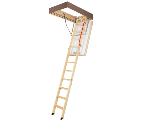 Лестница суперэнергосберегающа(LTK) 60*120*280 (дерев.,крышка белая,80мм)