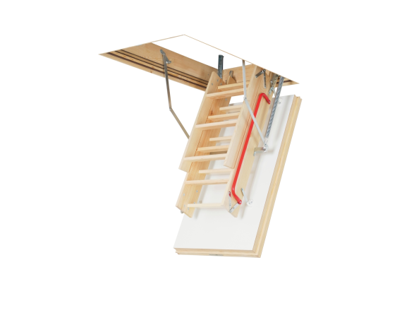 Лестница суперэнергосберегающа(LTK) 60*130*305 (дерев.,крышка белая,80мм)