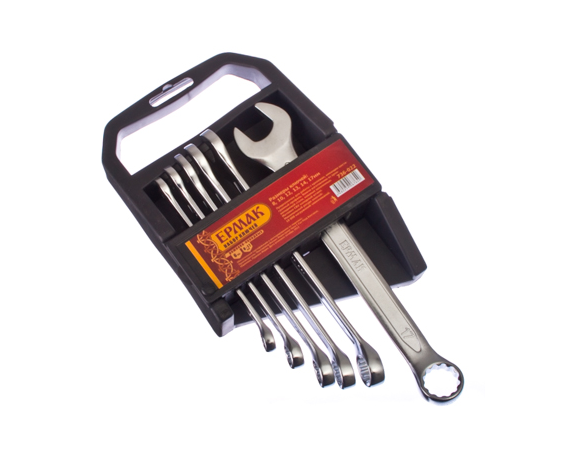 Набор ключей рож.-накид. 6 шт Ермак (холод. штамп)