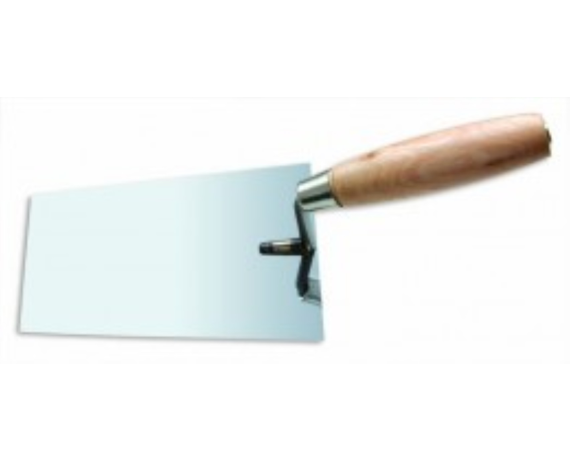 Кельма штукатура, из нерж. стали с дер. ручкой 180мм 