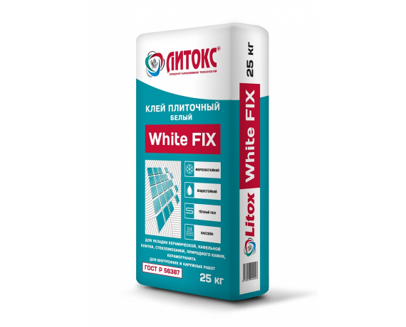 Литокс White FIX Клей плиточный белый 25 кг