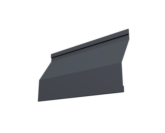 Ламель забора жалюзи Milan new 0,5 Atlas X с пленкой RAL 7024 мокрый асфальт