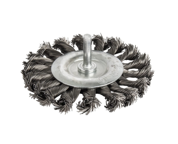 Кордщетка для дрели радиальная витая ПРАКТИКА 75мм хвост 6мм