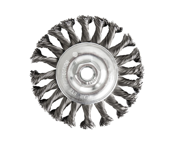 Кордщетка для МШУ радиальная витая ПРАКТИКА 125 мм, М14