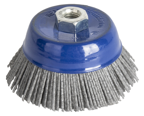 Кордщетка для МШУ чашеобразная абразивная ПРАКТИКА 100 мм, М14