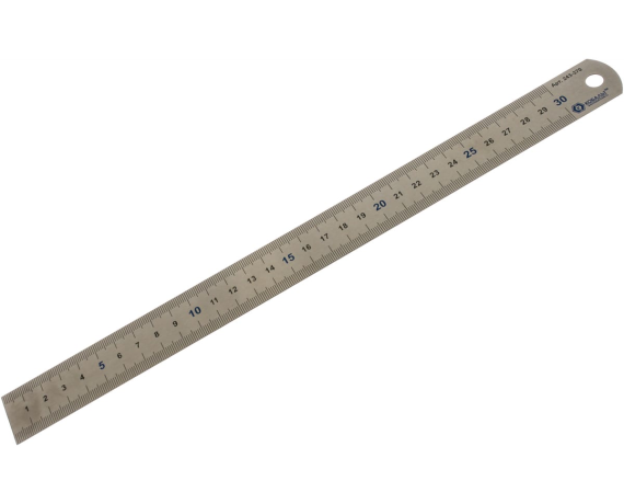 КОБАЛЬТ Линейка 300 × 28 × 0.7 мм, нерж.сталь