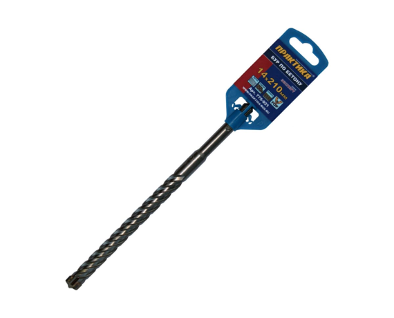 Бур SDS-plus ПРАКТИКА  14 х 210 мм, Х-тип серия 