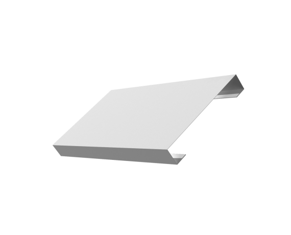 Ламель лицевая 125 забора жалюзи Texas 0,45 Drap TX RAL 9003 сигнальный белый