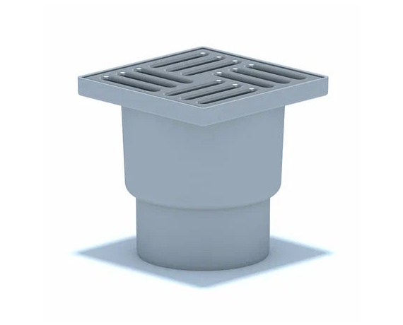 Трап ТА1210 с вертикальным выпуском 110мм с пластиковой решеткой