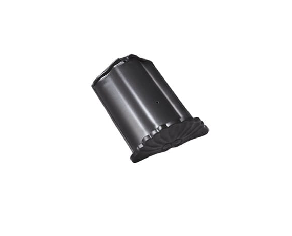 Начальная коньковая черепица, Рубин 13V, Глазурь королевский серый