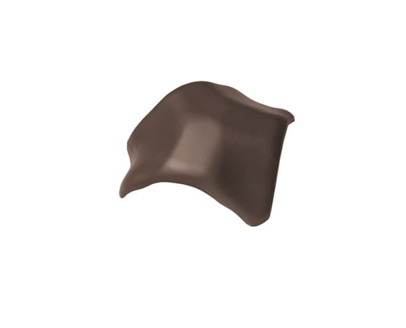 Вальмовая черепица, Рубин 13V, Ангоб темно-коричневый