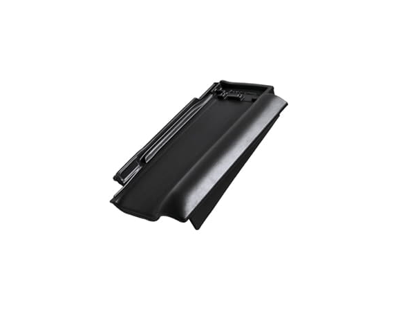 Боковая правая черепица, Рубин 13V, Глазурь глубокий черный