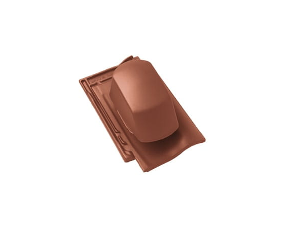  Черепица с вентиляционной насадкой, Рубин 11V, Натуральный красный