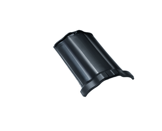 Коньковая черепица, Рубин 9V, Глазурь королевский серый